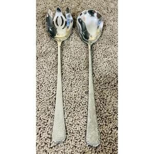 Reed & Barton Heritage Mint 18/10 Stainless Regent  2 PC 12" Salad Serving Set